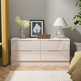 Henshaw Cashmere 4 Drawer Low Chest from Roseland Furniture