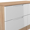 Henshaw 4 Drawer Bed Box White Oak from Roseland Furniture