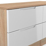 Henshaw 4 Drawer Bed Box White Oak from Roseland Furniture