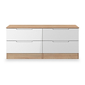 Henshaw 4 Drawer Bed Box White Oak from Roseland Furniture