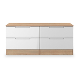 Henshaw 4 Drawer Bed Box White Oak from Roseland Furniture