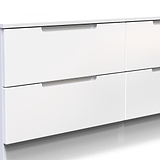 Henshaw 4 Drawer Bed Box White from Roseland Furniture