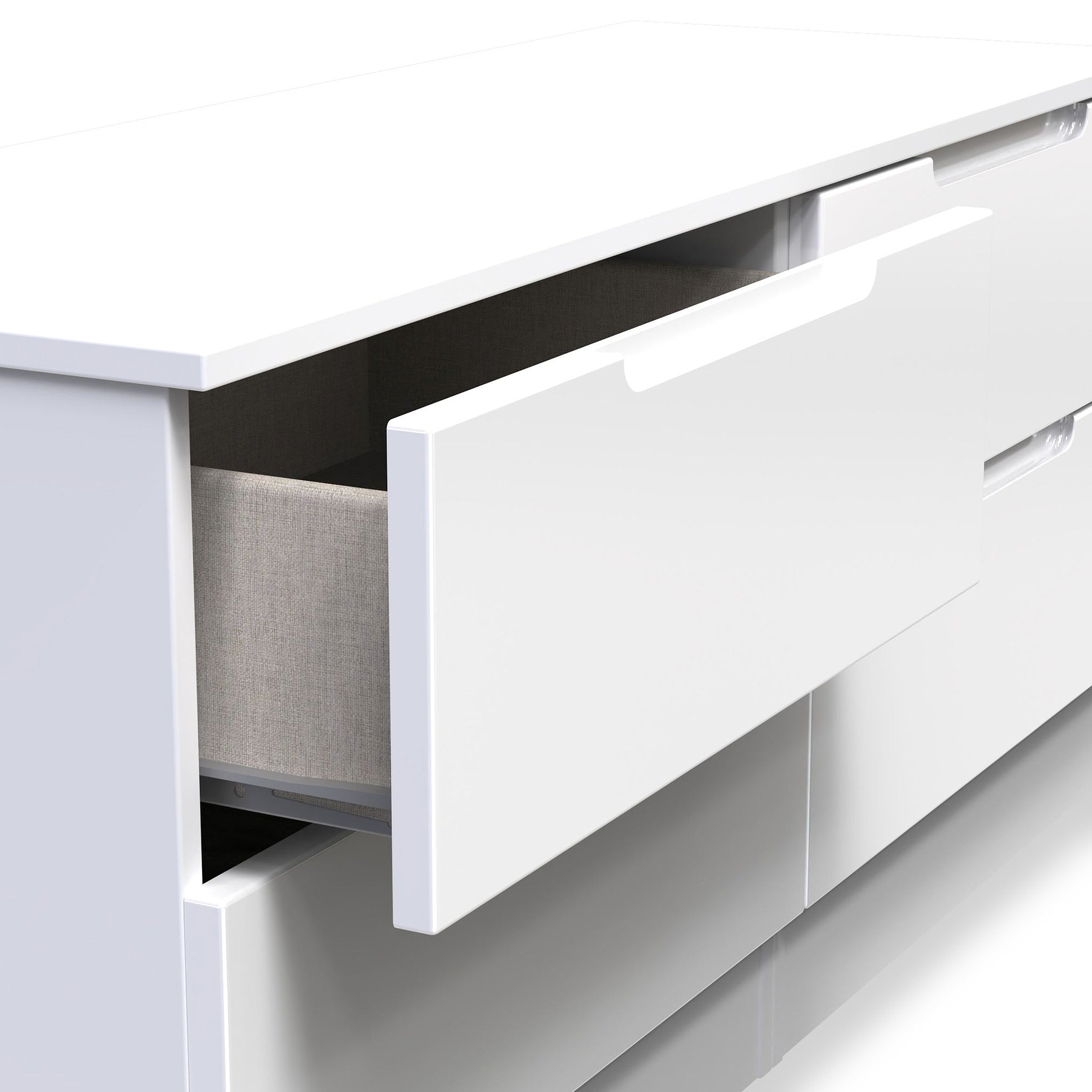 Henshaw 4 Drawer Bed Box White from Roseland Furniture