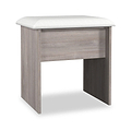 Henshaw Grey Oak Dressing Table Stool from Roseland Furniture