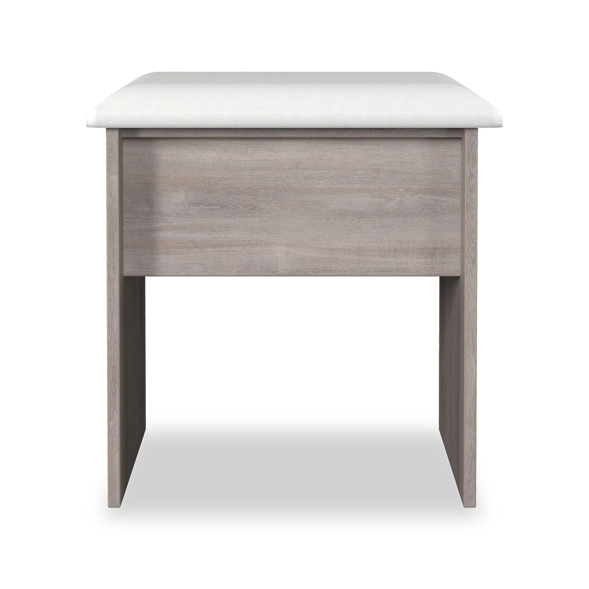 Henshaw Grey Oak Dressing Table Stool from Roseland Furniture