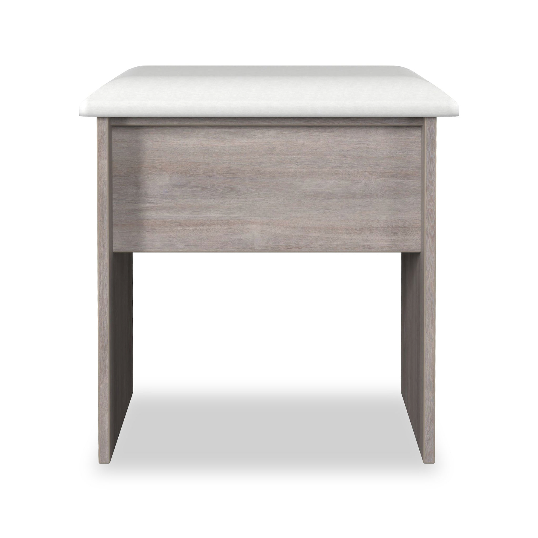 Henshaw Grey Oak Dressing Table Stool from Roseland Furniture