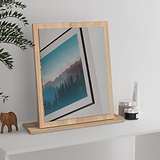 Henshaw Dressing Table Mirror White Oak from Roseland Furniture