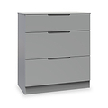 Henshaw 3 Drawer Deep Chest Dusk Grey from Roseland Furniture