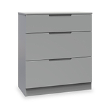 Henshaw 3 Drawer Deep Chest Dusk Grey from Roseland Furniture