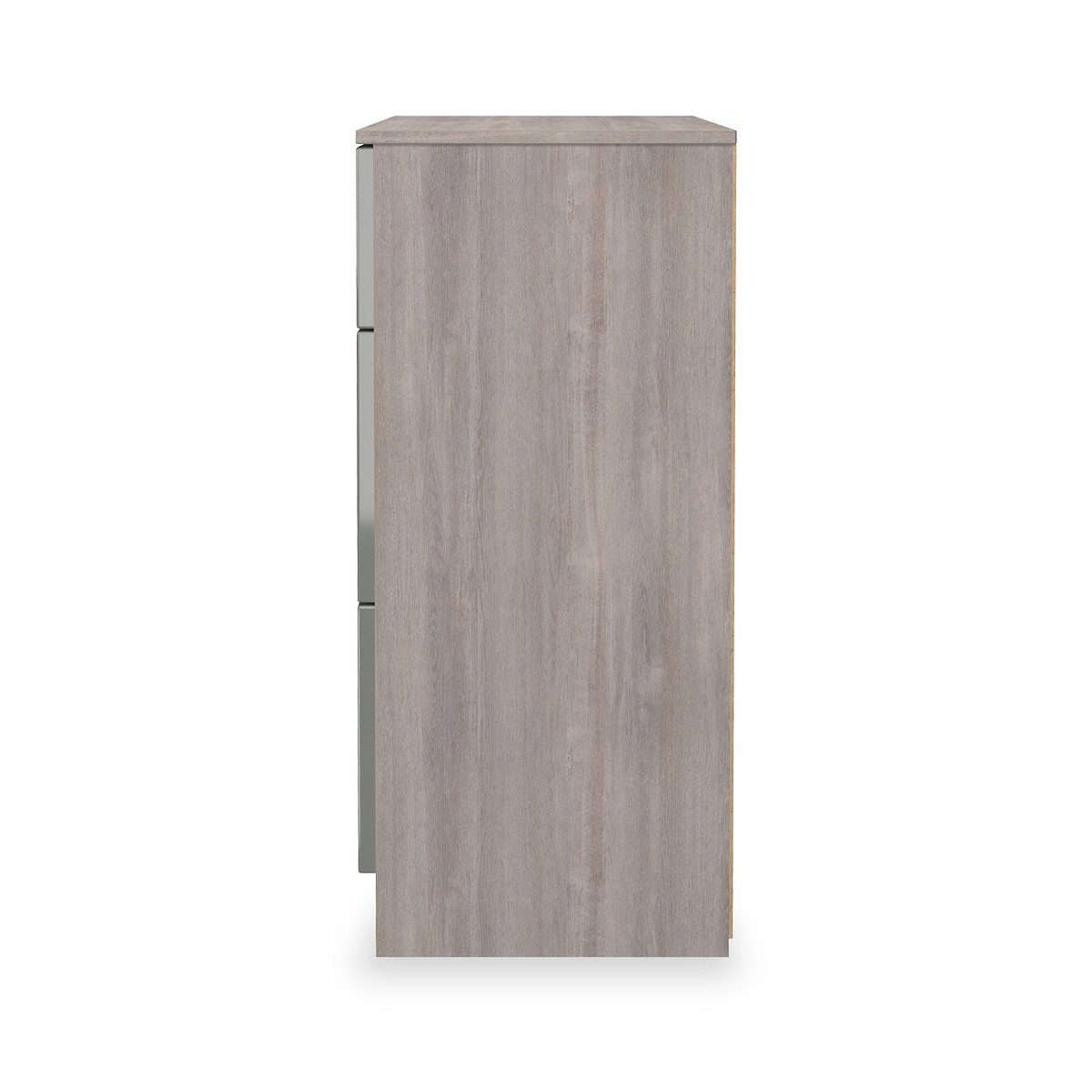 Henshaw Grey Oak 3 Drawer Deep Chest from Roseland Furniture