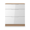 Henshaw 3 Drawer Deep Chest White Oak from Roseland Furniture