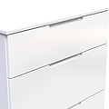 Henshaw 3 Drawer Deep Chest White from Roseland Furniture
