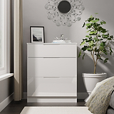 Henshaw 3 Drawer Deep Chest White from Roseland Furniture
