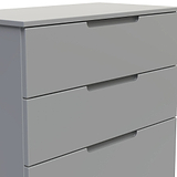 Henshaw 4 Drawer Deep Chest Dusk Grey from Roseland Furniture