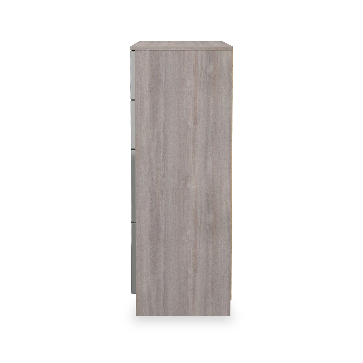 Henshaw Grey & Grey Oak 4 Drawer Deep Chest from Roseland Furniture