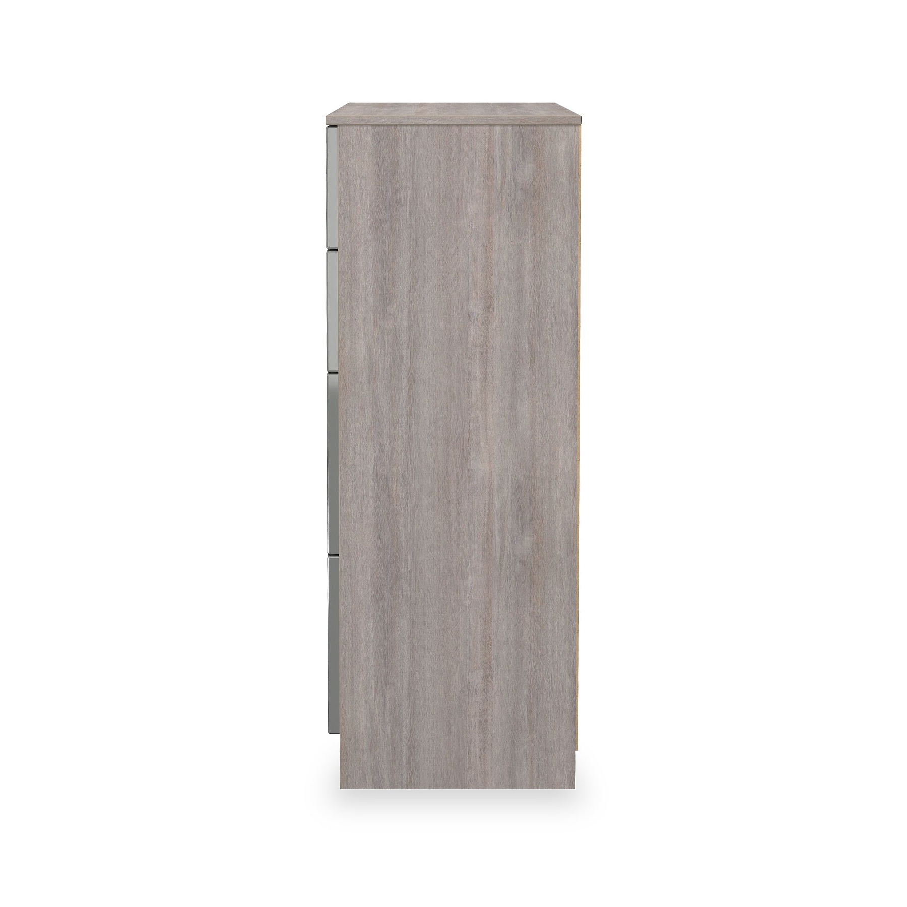Henshaw Grey & Grey Oak 4 Drawer Deep Chest from Roseland Furniture