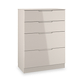 Henshaw Cashmere 4 Drawer Deep Chest from Roseland Furniture