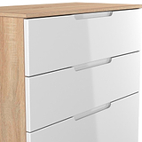 Henshaw 4 Drawer Deep Chest White Oak from Roseland Furniture