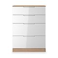 Henshaw 4 Drawer Deep Chest White Oak from Roseland Furniture
