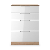 Henshaw 4 Drawer Deep Chest White Oak from Roseland Furniture