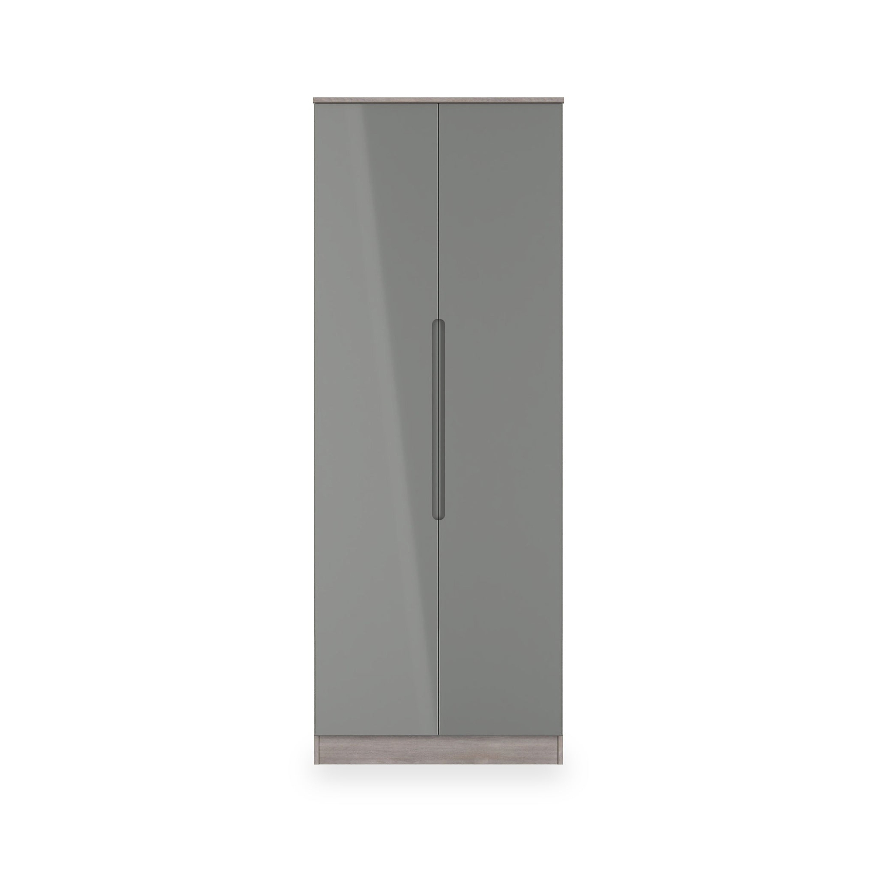 Henshaw Grey Oak Tall Double Wardrobe from Roseland Furniture
