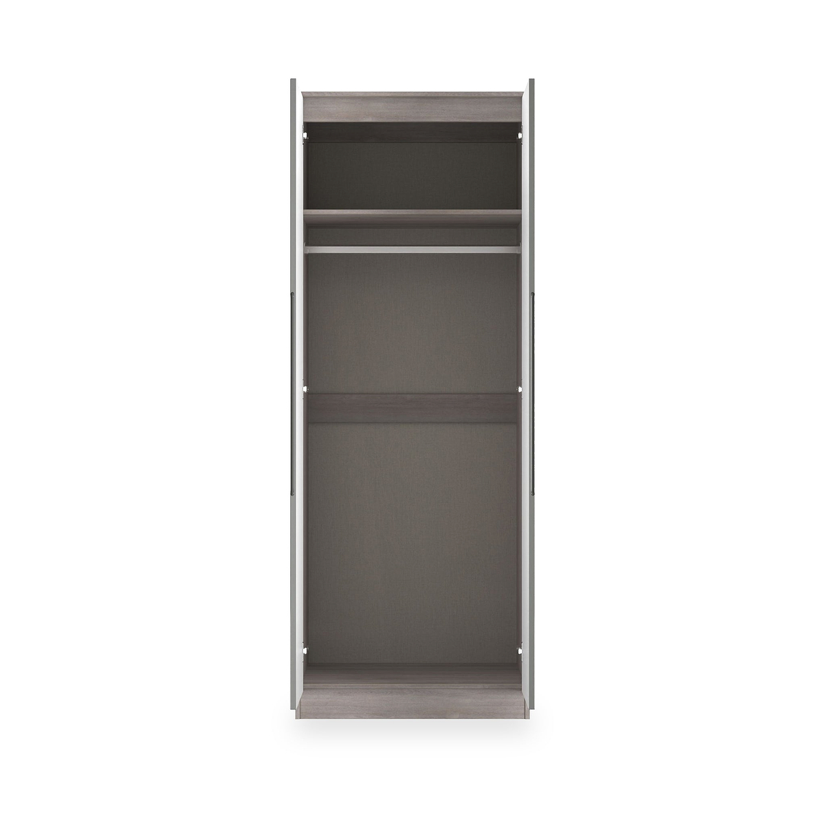 Henshaw Grey Oak Tall Double Wardrobe from Roseland Furniture