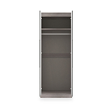 Henshaw Grey Oak Tall Double Wardrobe from Roseland Furniture