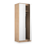 Henshaw Tall Double Wardrobe White Oak from Roseland Furniture