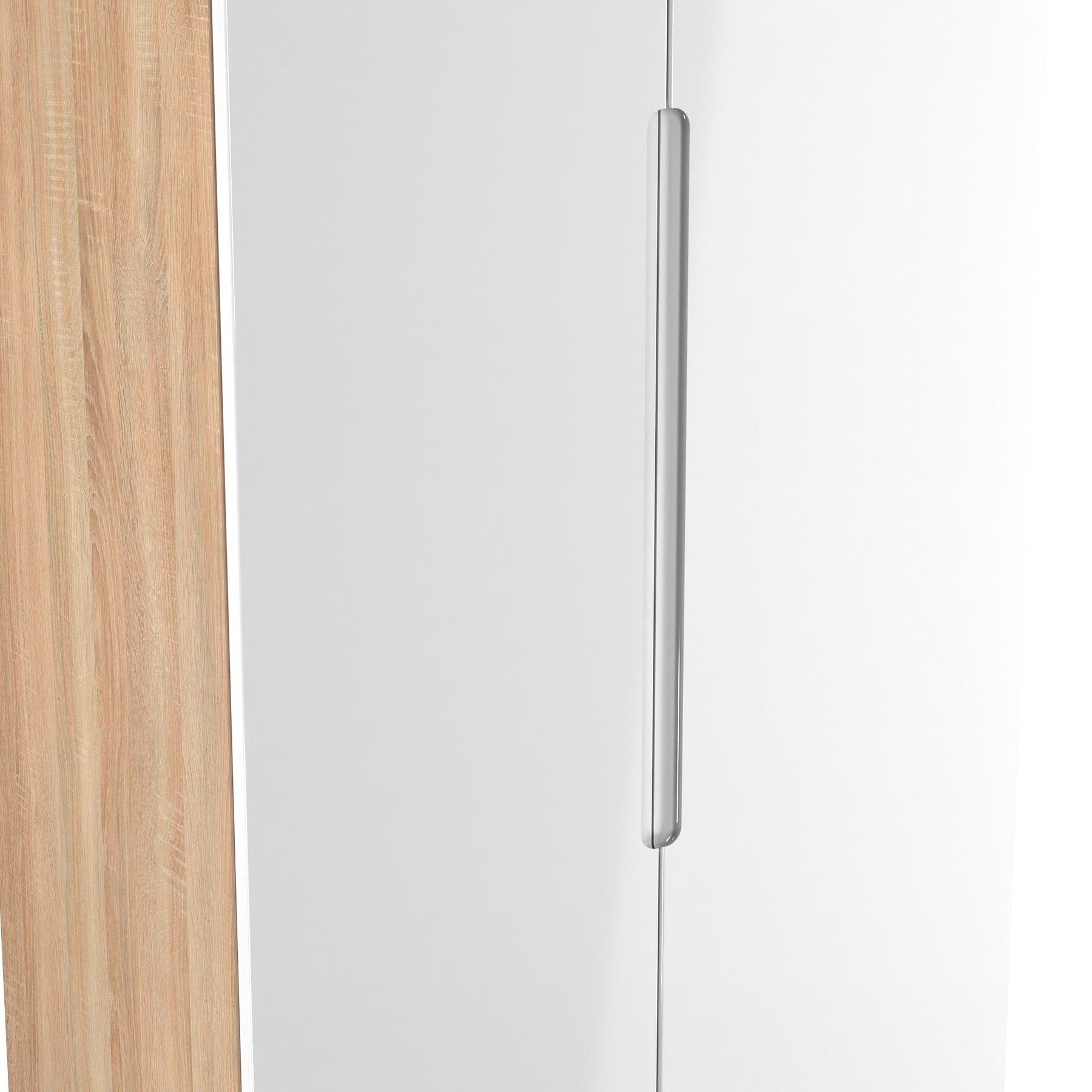 Henshaw Tall Double Wardrobe White Oak from Roseland Furniture