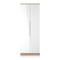 Henshaw Tall Double Wardrobe White Oak from Roseland Furniture