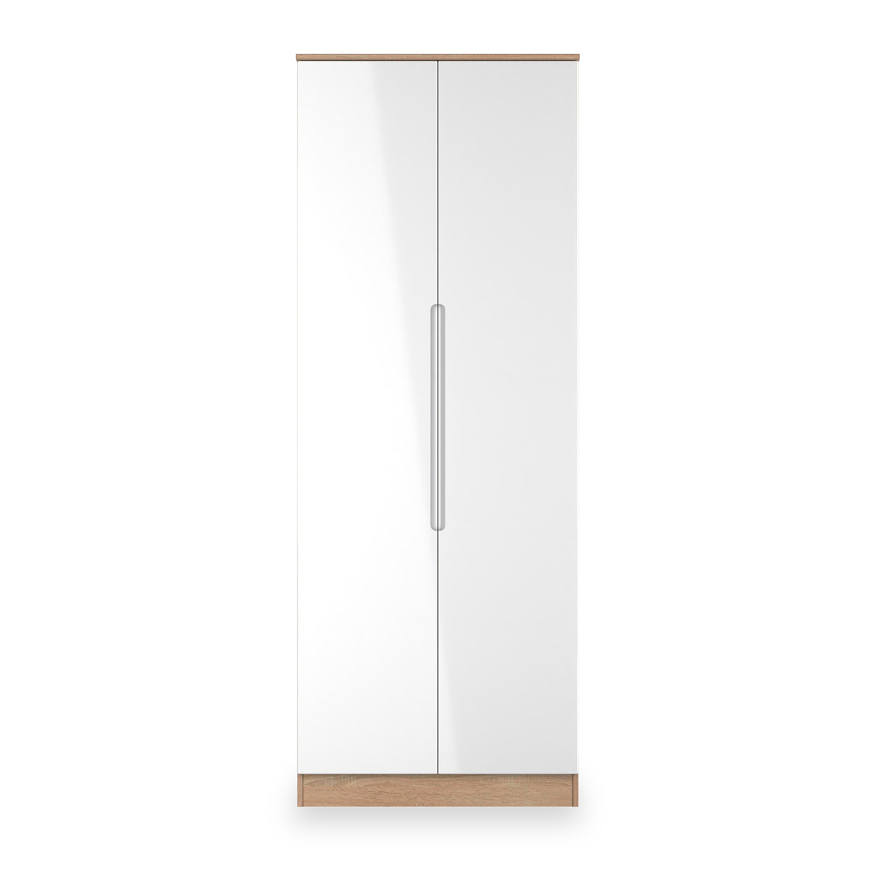 Henshaw Tall Double Wardrobe White Oak from Roseland Furniture