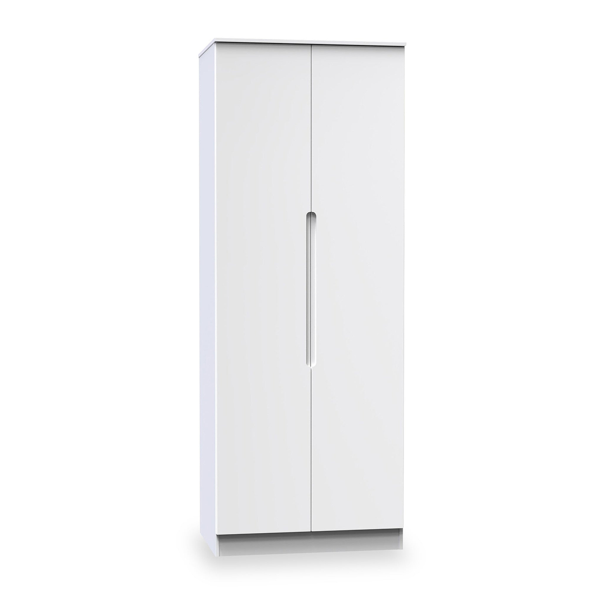 Henshaw Tall Double Wardrobe White Side1 from Roseland Furniture