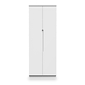 Henshaw Tall Double Wardrobe White Side1 from Roseland Furniture