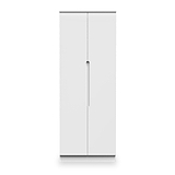 Henshaw Tall Double Wardrobe White Side1 from Roseland Furniture