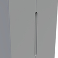 Henshaw 2 Drawer Double Wardrobe Dusk Grey from Roseland Furniture