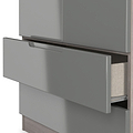 Henshaw Grey Oak 2 Drawer Double Wardrobe from Roseland Furniture