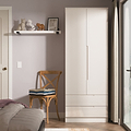 Henshaw Cashmere 2 Drawer Double Wardrobe from Roseland Furniture