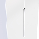 Henshaw 2 Drawer Double Wardrobe White from Roseland Furniture