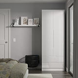 Henshaw 2 Drawer Double Wardrobe White from Roseland Furniture