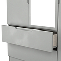 Henshaw 2 Drawer Triple Wardrobe Dusk Grey from Roseland Furniture