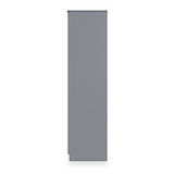 Henshaw 2 Drawer Triple Wardrobe Dusk Grey from Roseland Furniture