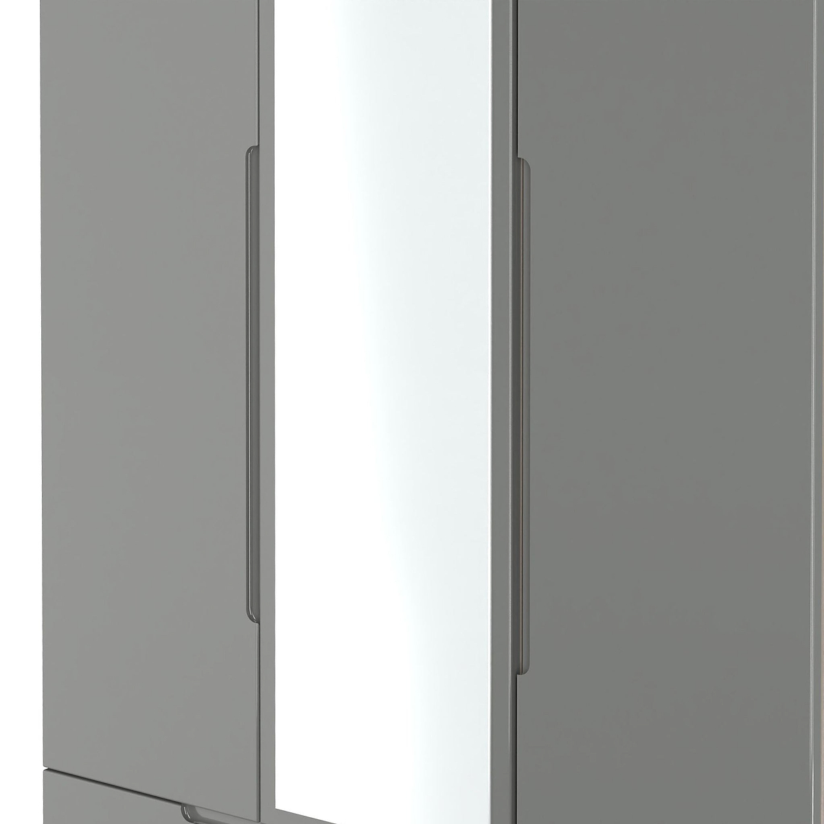 Henshaw Grey Oak 2 Drawer Triple Wardrobe from Roseland Furniture