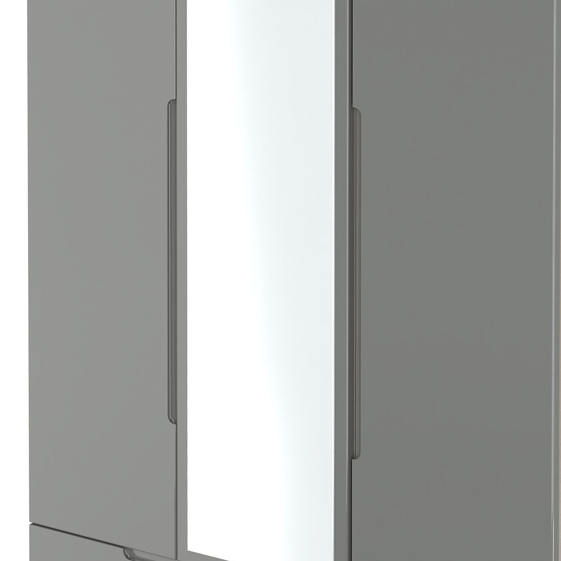 Henshaw Grey Oak 2 Drawer Triple Wardrobe from Roseland Furniture