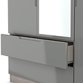 Henshaw Grey Oak 2 Drawer Triple Wardrobe from Roseland Furniture
