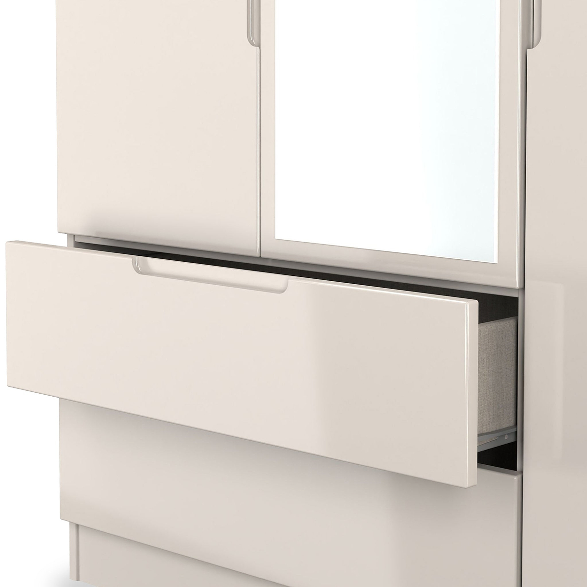 Henshaw Cashmere 2 Drawer Triple Wardrobe from Roseland Furniture
