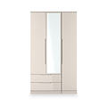 Henshaw Cashmere 2 Drawer Triple Wardrobe from Roseland Furniture