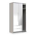 Henshaw 2 Drawer Triple Wardrobe White from Roseland Furniture