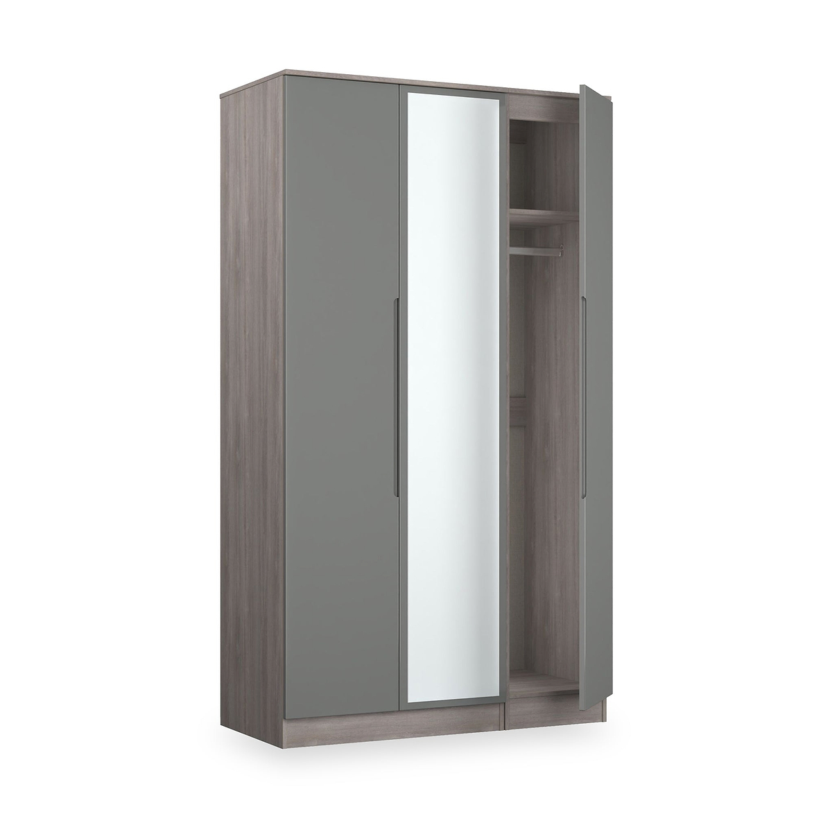 Henshaw Grey Oak Tall Triple Wardrobe from Roseland Furniture