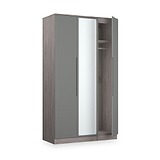 Henshaw Grey Oak Tall Triple Wardrobe from Roseland Furniture