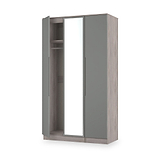 Henshaw Grey Oak Tall Triple Wardrobe from Roseland Furniture